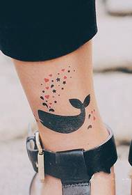 wieloryb star art tatuaż tatuaż naklejki