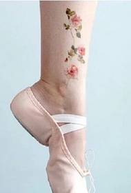 i-minimalist flower ankle tattoo iphethini elincane