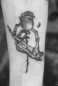 jež točka točka živica i ruža tetovaža tetovaža uzorak