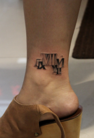 mudellu di tatuaggi di ankle