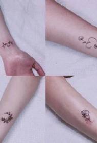 36 yksinkertaista tuoretta tatuointikuviota ranteen nilkoille