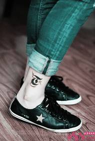 Fresh small font ankle tattoo picture
