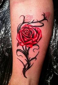 sexy voluptuous rose on the calf