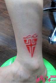 Fuß Mode Totem Tattoo Bild
