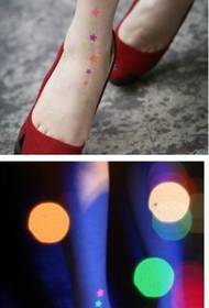 girls feet fashion gorgeous star color luminous alternative tattoo