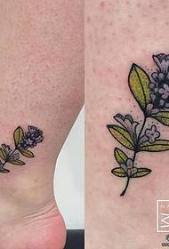 фут квітка невеликий невеликий свіжий татуювання візерунок
