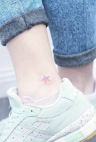 simple small tattoo on the ankle