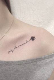 den ultimativen sexy Meedche Clavicle Tattoo Muster