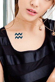 12 constellation personality simple tattoo