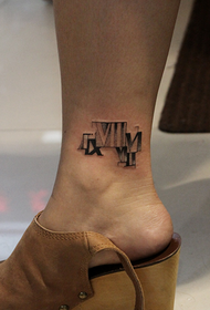 iphethini le-ankle tattoo