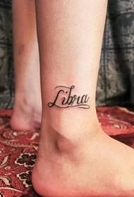 ankle small pattern tattoo