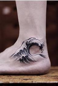 Enkel Tattoo Patroon 89542 - Star Luo Jialiang woon die vertoning by met enkel enkel tatoeëring