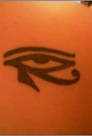 Egyptian Horus Eye Black Tattoo Pattern