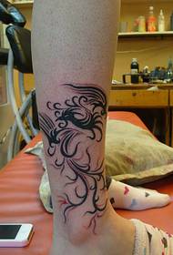 djevojka Phoenix Totem uzorak tetovaža Daquan