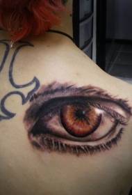akių tatuiruotė - kūrybingas ir aiškus akių tatuiruotės modelis