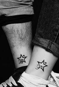 fashioned couple totem tattoo on the ankle  90265 - ankles pretty small butterfly tattoo