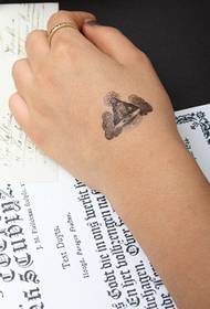 rokas muguras personības Jēzus tetovējums 91686 - melnbalts alternatīvs van Goga totēma tetovējums