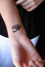 riešo stora linija „Horus“ akių tatuiruotės modelis