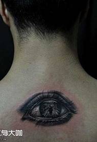 Back Realistic Eye tattoo pattern