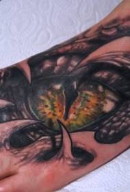 Spann Farbe Augen und Schlange Tattoo-Muster