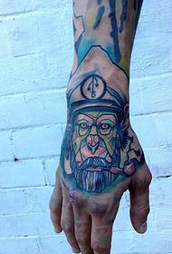 personlighed af hånden tilbage totem tatovering tatovering