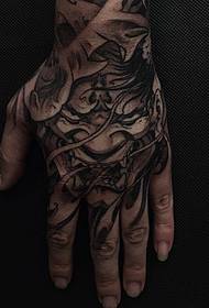 hand back tattoo pattern