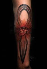 Меч со боја на мистерии и шема на тетоважа на очите на Хорус
