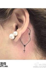 After ear thorn earrings tattoo pattern