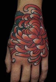 eng Rei klassesch japanesch Hand zréck Faarf Totem Tattoo Biller