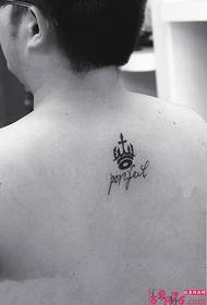 back neck creative English crown picture
