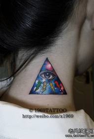 krásne farebné oči a hviezdne tetovanie vzor 91205 - tetovacie huby s dlhým okom, huby 91206 - zápästie módne alternatívne očné tetovanie