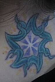 lány nyak gyönyörű gyönyörű totem tetoválás kép kép