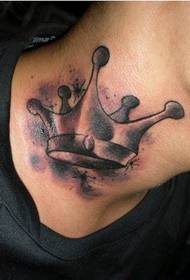 boy neck very personalized crown tattoo picture picture