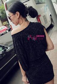 fashion beauty back neck barcode tattoo picture