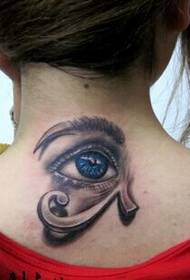 prilično MM dio vrata klasična prekrasna slika tetovaža očiju