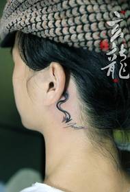 ear demon tail tattoo pattern picture