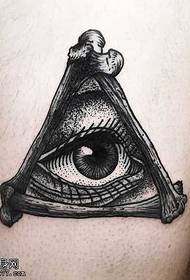 jeden oko tetování vzor