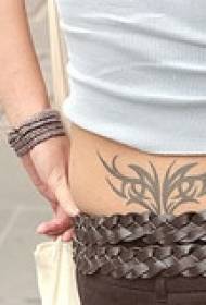 waist tribal totem tattoo pattern