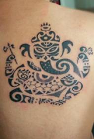 som gud tatuering man pojke på baksidan av den mystiska elefant tatuering bild
