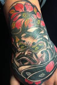 heavy taste of the back of the hand Color totem tattoo pattern
