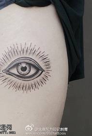 стегно яскравий очей татуювання візерунок