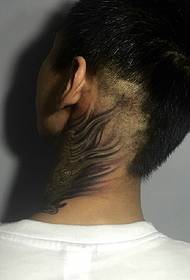 ----- Neck personality totem tattoo
