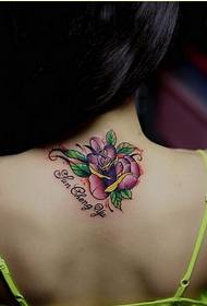 female neck beautiful looking colorful rose letter pattern picture