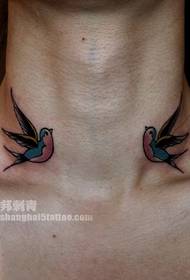 model de tatuaj porumbei gât