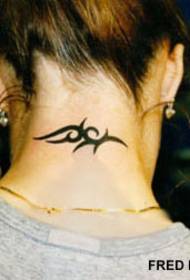 Divat szépség nyak Totem tetoválás minta