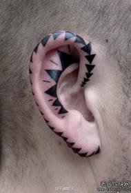 ear trend classic totem tattoo pattern