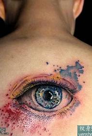 Patrón de tatuaxe de ollos
