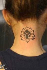 neck lotus totem tattoo pattern