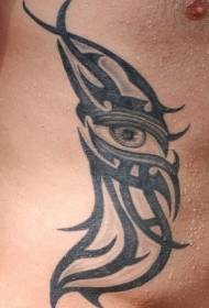 padrão tribal de tatuagem de totem e olho