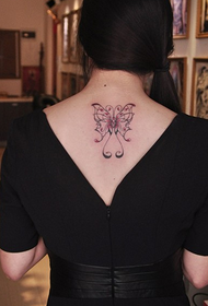 krása zpět motýl tetování